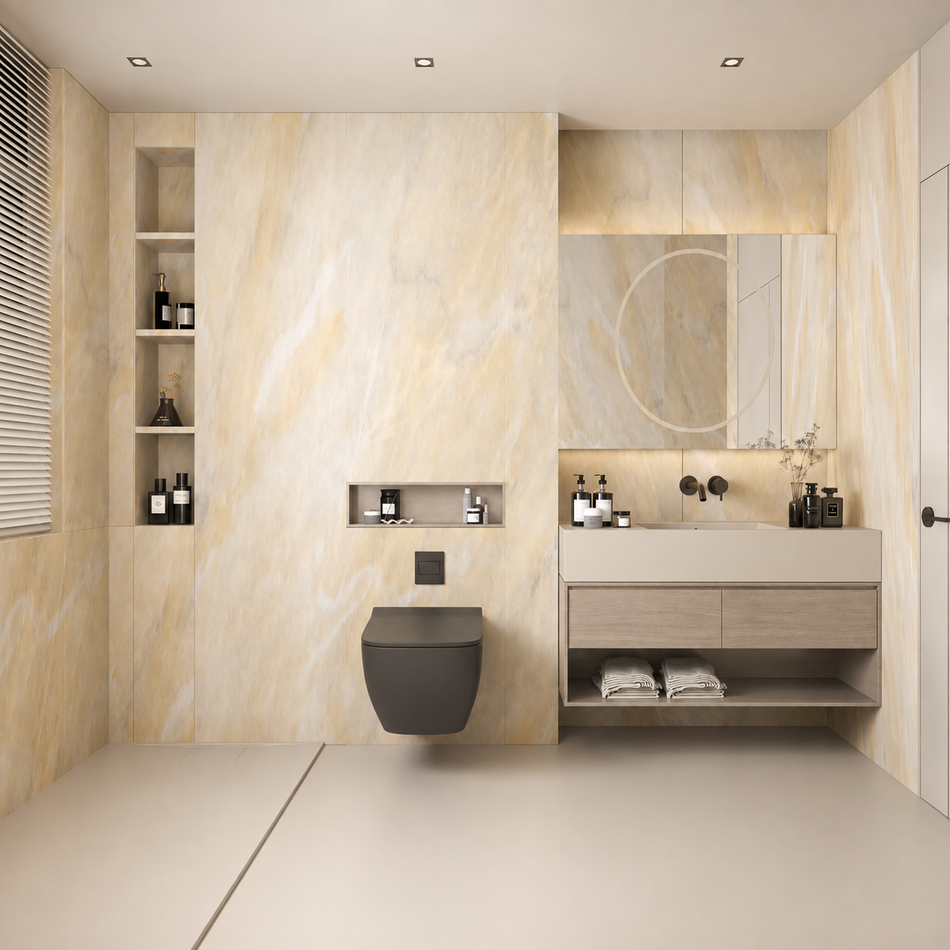 Pergamon Waterproof PVC Wall Panel with Gloss Finish