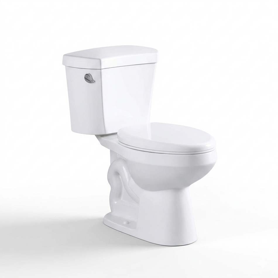 Lisbon 29.5 in. L x 17.5 in. W x 30.9 in. H Elongated Two-Piece Toilet with Siphonic and Comfort Height