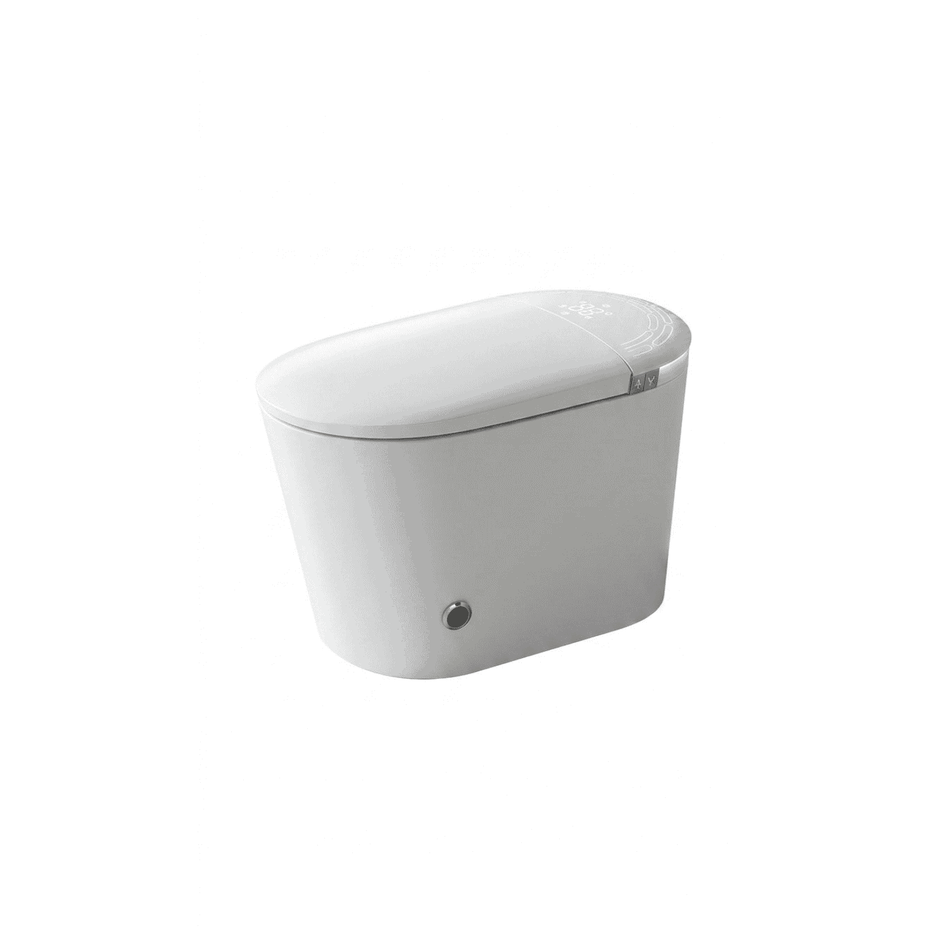 Stockholm 27.6 in. x 16.1 in. x 17.7 in. Elongated Smart Toilet with Heated Seat, Bidet Wash and Automatic Flush