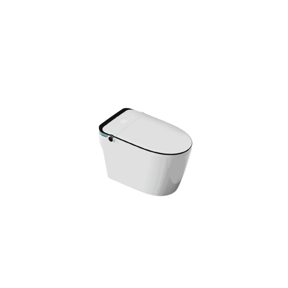 Vienna 27.2 in. x 16.7 in. x 18.5 in. Elongated Smart Toilet with Heated Seat, Bidet Wash and Automatic Flush