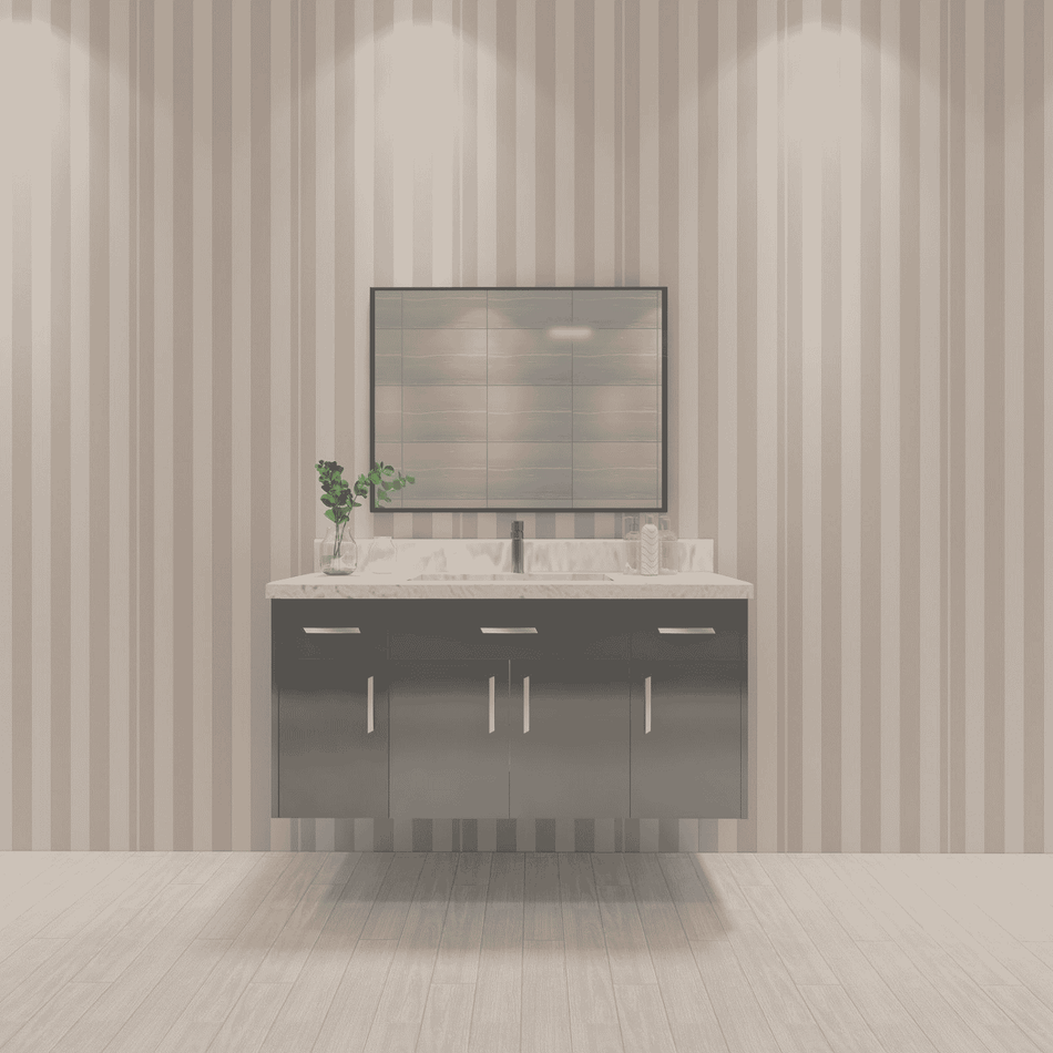 Savannah 48 in. Wall-Mounted Single Bathroom Vanity Base with Soft-Close Doors and Drawers