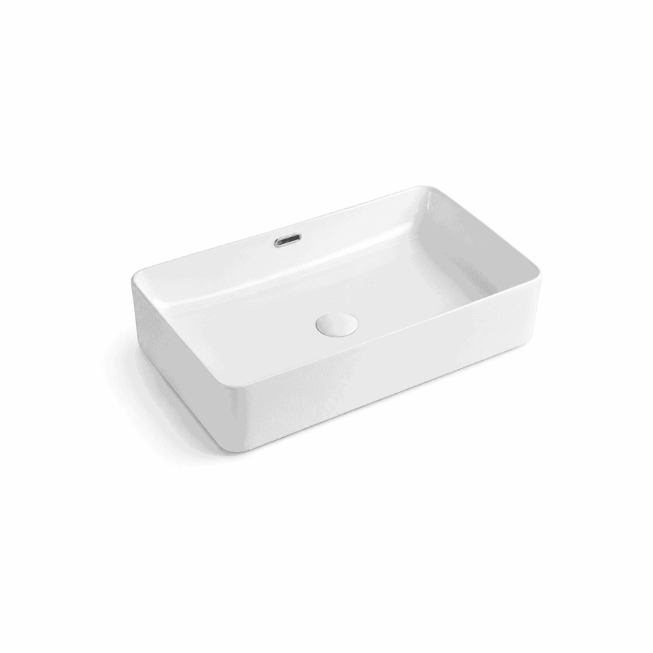Lugano 23.62 in. x 13.78 in. x 5.51 in.  Vessel Bathroom Sink with Above-Counter Installation