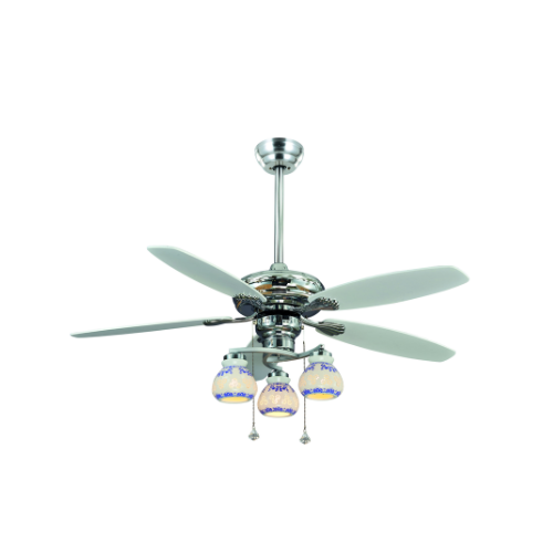 52 ZSM 141 52" Indoor Ceiling Fan with Remote Control and Integrated Light and Wood Blades
