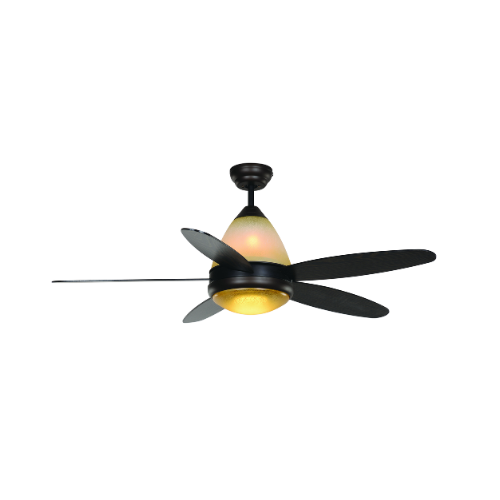 52 ZSM 141 52" Indoor Ceiling Fan with Remote Control and Integrated Light and Wood Blades