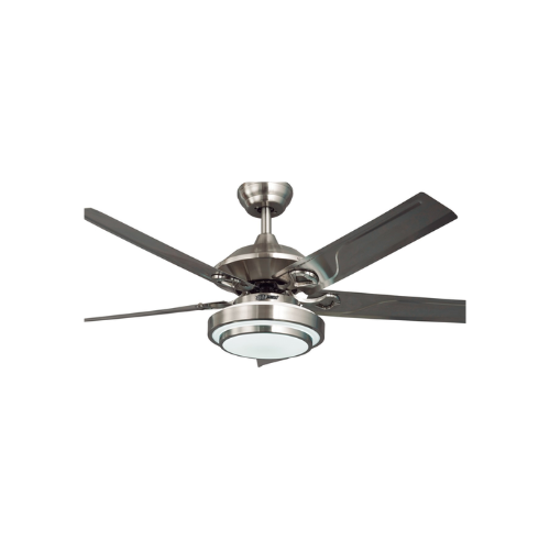 52 ZSM 201 52" Indoor Ceiling Fan with Remote Control and Integrated Light and Metal Blades