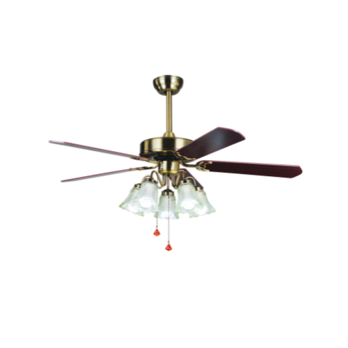 52 ZSM 501S 52" Indoor Ceiling Fan with Integrated Light and Wood Blades