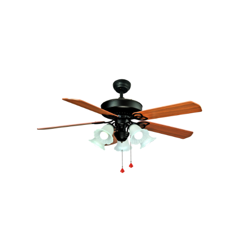 52 ZSM 522 52" Indoor Ceiling Fan with Integrated Light and Wood Blades